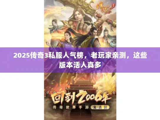 2025传奇3私服人气榜，老玩家亲测，这些版本活人真多