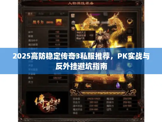 2025高防稳定传奇3私服推荐，PK实战与反外挂避坑指南