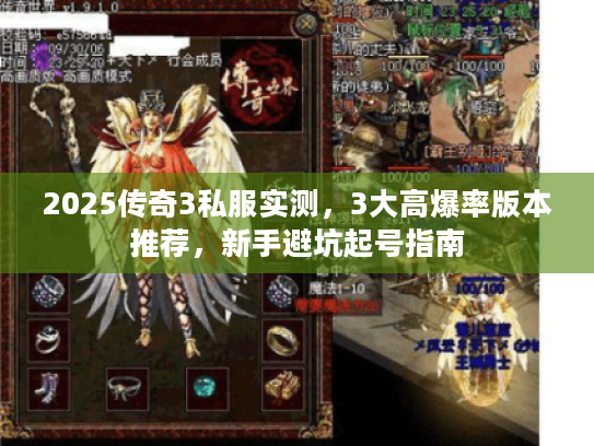 2025传奇3私服实测，3大高爆率版本推荐，新手避坑起号指南