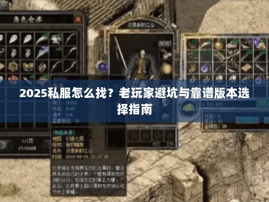 2025私服怎么找？老玩家避坑与靠谱版本选择指南