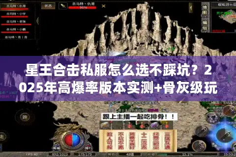 星王合击私服怎么选不踩坑？2025年高爆率版本实测+骨灰级玩家避坑攻略