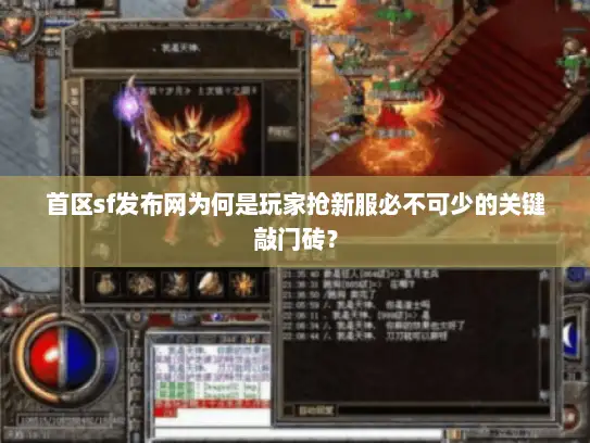 首区sf发布网为何是玩家抢新服必不可少的关键敲门砖? 首区sf发布网为何是玩家抢新服必不可少的关键敲门砖?
