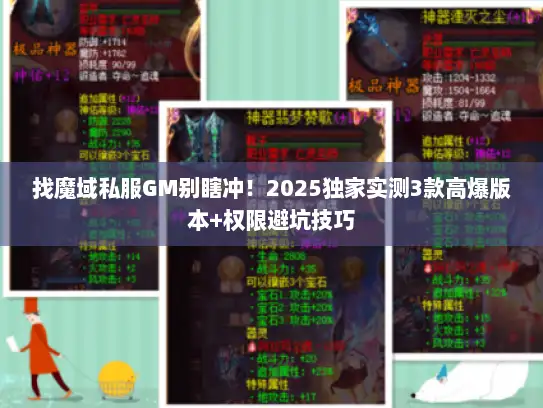 找魔域私服GM别瞎冲！2025独家实测3款高爆版本+权限避坑技巧