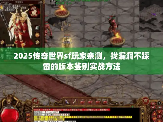 2025传奇世界sf玩家亲测，找漏洞不踩雷的版本鉴别实战方法