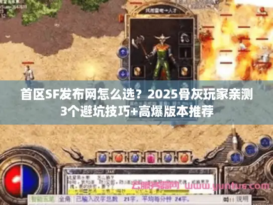 首区SF发布网怎么选？2025骨灰玩家亲测3个避坑技巧+高爆版本推荐