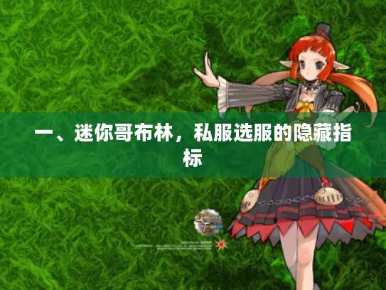 一、迷你哥布林,私服选服的隐藏指标 一、迷你哥布林,私服选服的隐藏指标