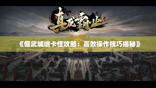 《偃武城墙卡怪攻略：高效操作技巧揭秘》