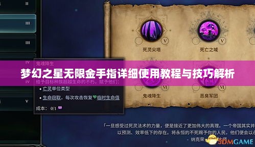 梦幻之星无限金手指详细使用教程与技巧解析