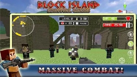 像素岛生存冒险：像素城市，爪子刀护卫和平！