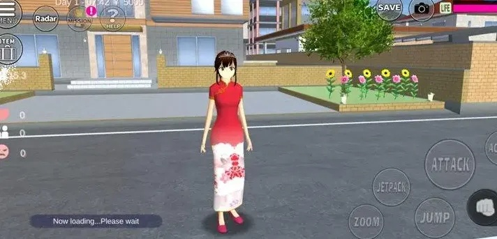 樱花校园模拟器紫色旗袍更新，一场跨越虚拟与现实的绮梦之旅