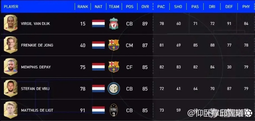 FIFA23荷兰套阵容攻略：独家揭秘高效荷兰阵容搭配技巧