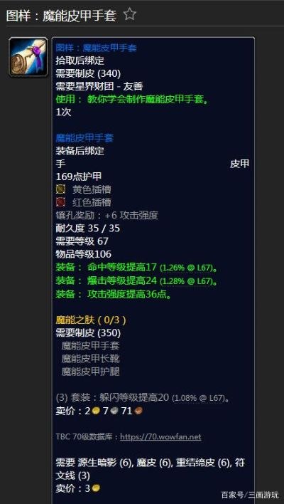 魔兽世界制皮图纸购买全攻略 魔兽世界制皮图纸购买全攻略