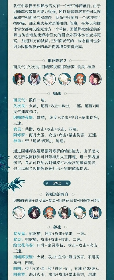 阴阳师演目表