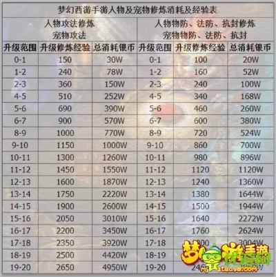 梦幻西游宝宝修炼花费表计算器,到底要花多少 梦幻西游宝宝修炼花费表计算器,到底要花多少