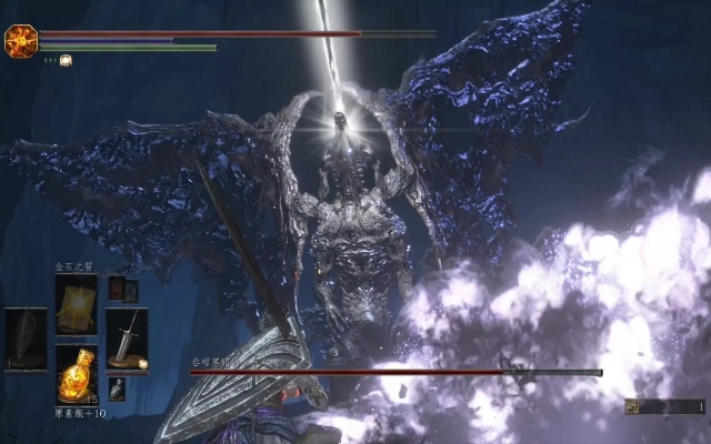 《黑暗之魂3》无翻滚一击斩黑龙八周目攻略：轻松击破米狄尔新技巧