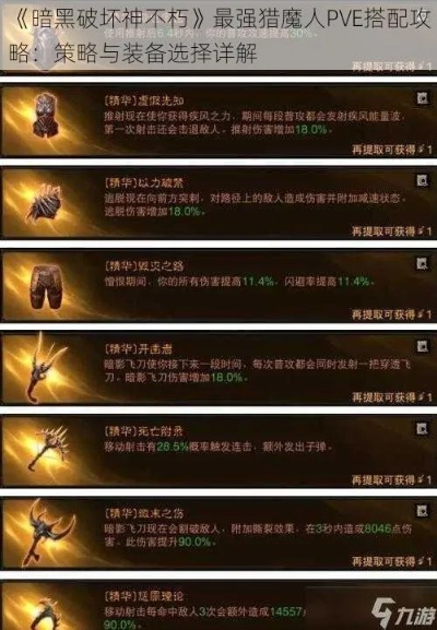 《暗黑破坏神不朽》猎魔人强力攻略：打造巅峰战力必备技巧