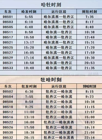 T18特快列车：牡丹江至北京全程时刻与票价指南