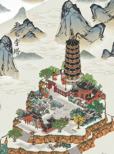 雷峰塔下古寺探秘：揭秘《江南百景图》神秘寺庙位置