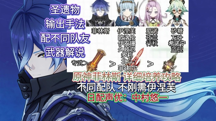 《原神》6.0升级攻略：菲林斯技能搭配圣遗物武器，打造最强队伍阵容