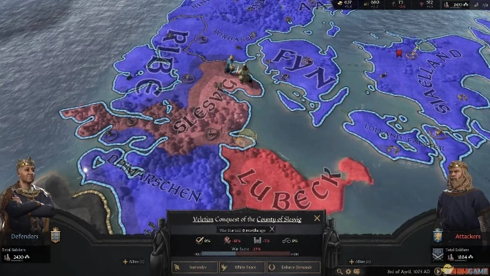 《十字军之王3》领地色彩调整攻略：轻松自定义你的王国风貌