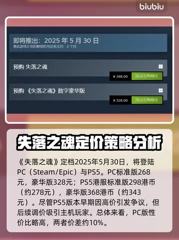 《失落之魂》版本比价:揭秘最超值购买攻略 《失落之魂》版本比价:揭秘最超值购买攻略