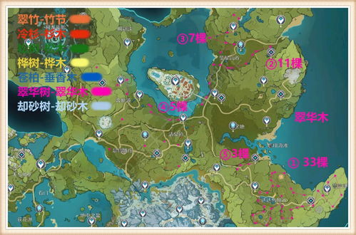 原神砍树路线全攻略,高效伐木指南 原神砍树路线全攻略,高效伐木指南