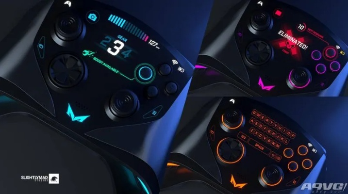 未来科技**新体验**！PS6手柄概念设计，炫酷未来感解析