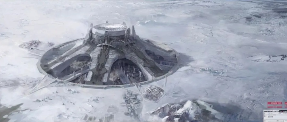 南极奇观揭秘！《流浪地球3》打造科幻新地标