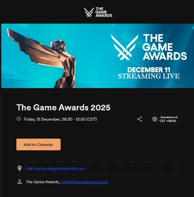 2025TGA年度盛宴:揭秘游戏巅峰之作,共鉴创新荣耀时刻 2025TGA年度盛宴:揭秘游戏巅峰之作,共鉴创新荣耀时刻