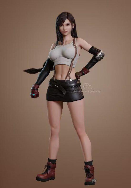 《FF7》蒂法1/4人偶惊艳亮相，独家定制新潮流来袭