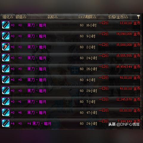 DNF 黑刀 暗月 13 外观,闪耀于阿拉德的神秘利刃 DNF 黑刀 暗月 13 外观,闪耀于阿拉德的神秘利刃