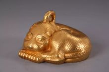 南博镇馆之宝金兽脱色揭秘：出土文物自然风华