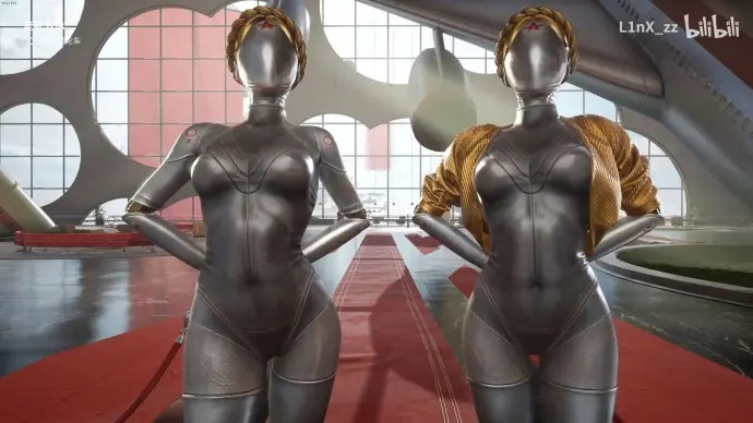 性感翘臀魅力爆表，《原子之心》双子舞动原子心