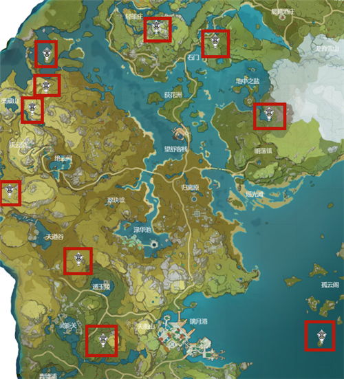 蒙德地灵龛全位置速查，老玩家压箱底的隐藏坐标，你漏了几个？