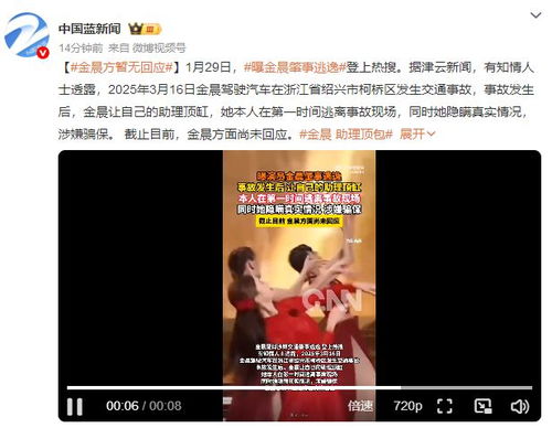 金晨肇事逃逸事件调查：交警核实中，真相即将揭晓