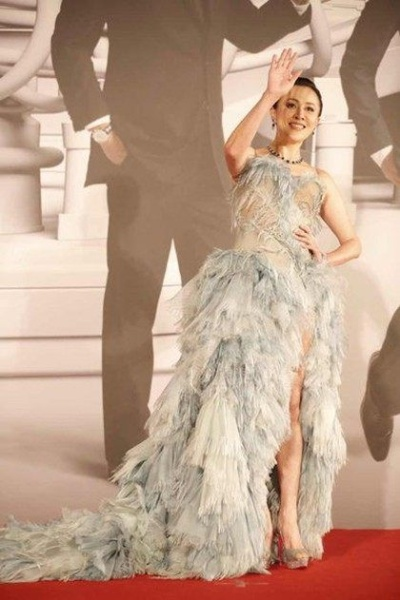 红毯惊爆!罗安神作挑战透视裙大尺度创新 红毯惊爆!罗安神作挑战透视裙大尺度创新