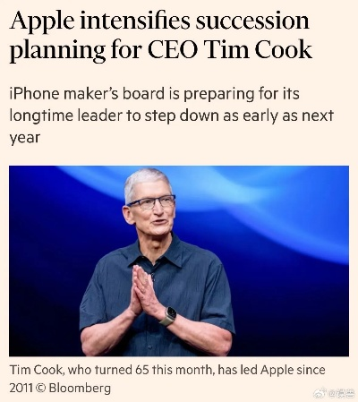 苹果CEO库克罕见透露退休计划,揭秘未来领导新动向 苹果CEO库克罕见透露退休计划,揭秘未来领导新动向