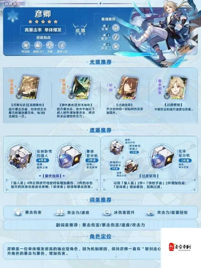 彦卿培养全避坑，2026冰系巡猎天花板配队遗器选择指南