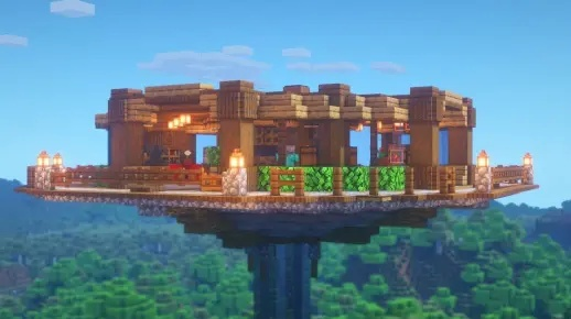 2026年必学，Minecraft无指令浮空要塞建造黑科技