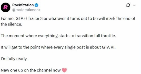 R星新动态勾起GTA6玩家期待，新消息公布或许近在咫尺