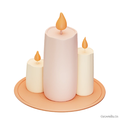 QQ蜡烛类型三维分类模型