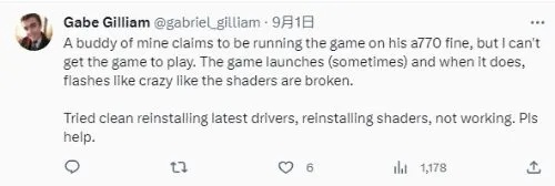 英特尔就红色沙漠不支持其显卡作出回应，玩家直呼太失望