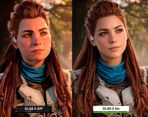 DLSS5正确用法，玩家改造地平线埃洛伊成美女