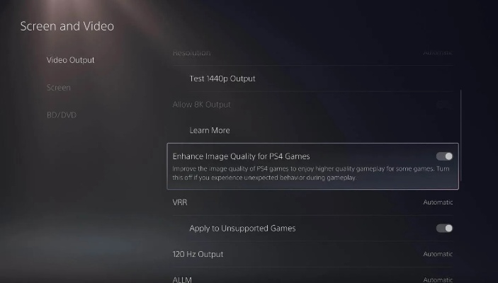 PS5 Pro画质增强开关将停止更新