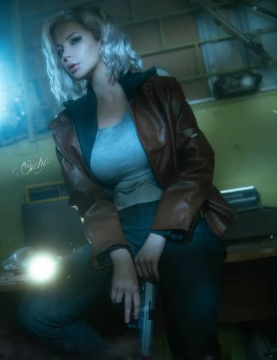 生化危机9格蕾丝性感COS，透明纱衣透视细节大赏